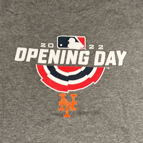 Gray MLB Mets 2022 opening day shirt - Picture 3 of 4